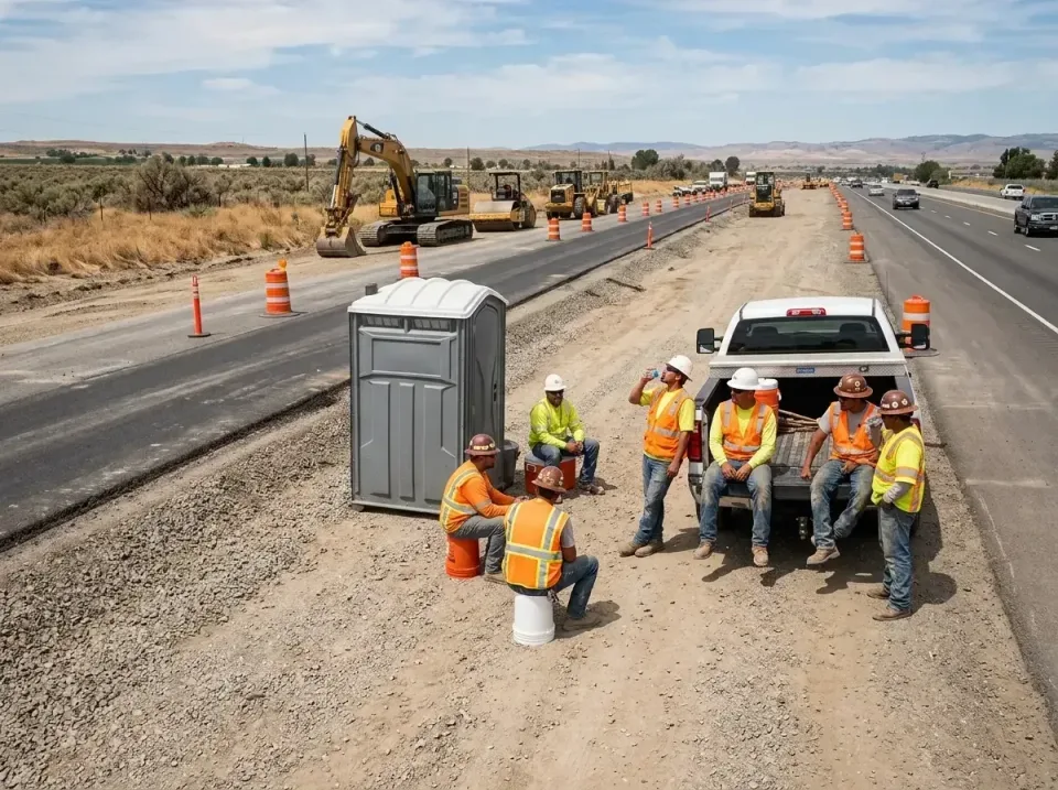 highway-road-construction-crew-007 — frequently asked questions, Porta Potty and Restroom Rentals in Planada, CA